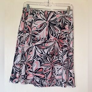 Y2K floral midi skirt